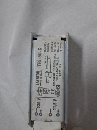 Transformador Halógeno LayrtonTRI-50-C 50W+bombill