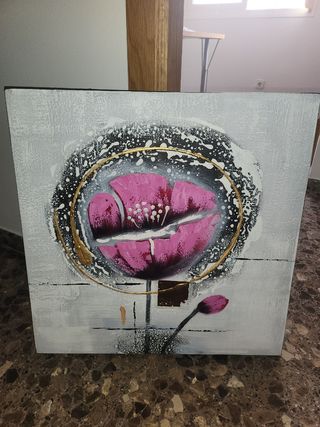 Set 4 Cuadros Abstractos Madera Acrílico