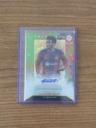 Autógrafo Balde Topps inception /99 Barcelona