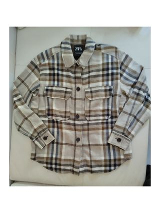 Sobrecamisa Zara cuadros Talla M