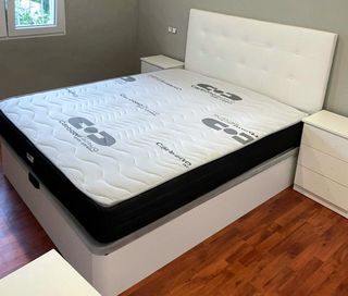 Base Cama con Colchón Carbono Activo NUEVOS OFERTA