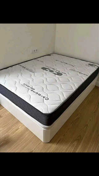 Base Cama con Colchón Carbono Activo NUEVOS OFERTA