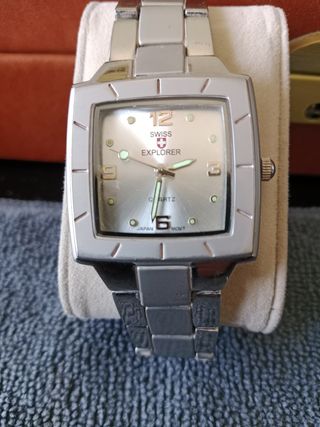 Reloj Swiss Explorer Cuarzo Plata