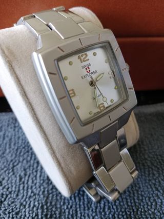 Reloj Swiss Explorer Cuarzo Plata