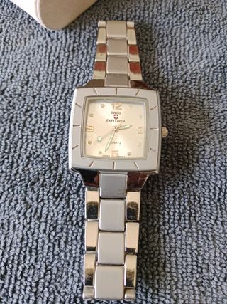 Reloj Swiss Explorer Cuarzo Plata