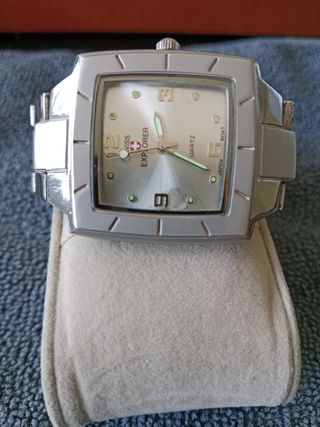 Reloj Swiss Explorer Cuarzo Plata