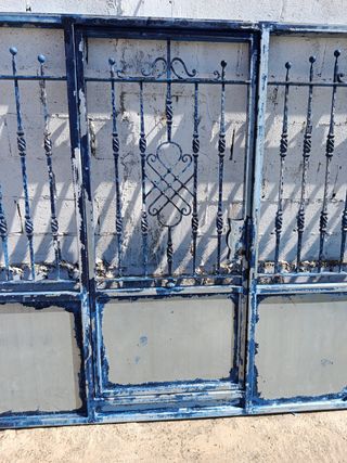 Cancela corredera hierro galvanizado 