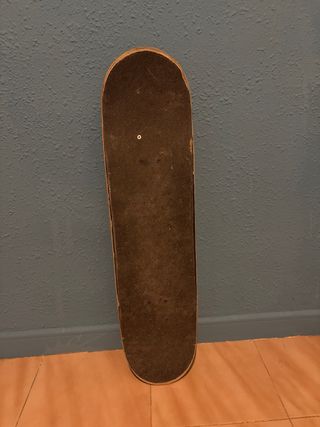 Skate Board Negro con Diseño Azul
