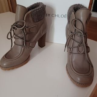Botines See by Chloé Beige/Gris