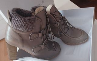 Botines See by Chloé Beige/Gris