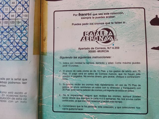 Álbum de cromos: Batalla Aeronaval