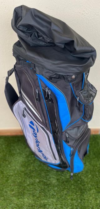 Bolsa de golf Taylormade negra, azul y gris
