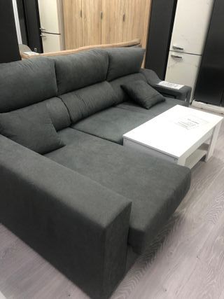 Sofá chaise longue beige/gris nuevo OFERTA 