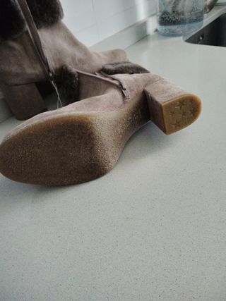 Botines Weekend Piel Beige/Marrón Talla 40
