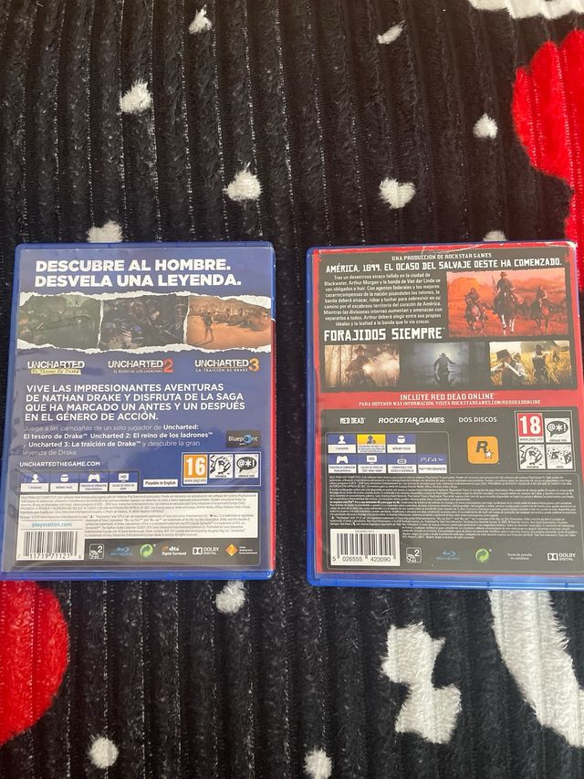 2 Juegos PS4: Red Dead Redemption 2 y Uncharted