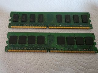 LOTE 2 MEMORIAS RAM - KINGSTON DDR2 - 2GB = 4GB