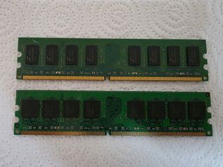 LOTE 2 MEMORIAS RAM - KINGSTON DDR2 - 2GB = 4GB