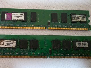 LOTE 2 MEMORIAS RAM - KINGSTON DDR2 - 2GB = 4GB