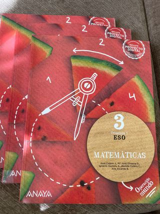 Matemáticas 3 ESO operación mundo Anaya 