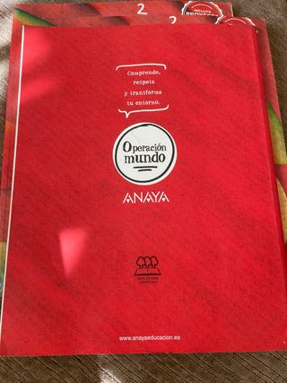 Matemáticas 3 ESO operación mundo Anaya 