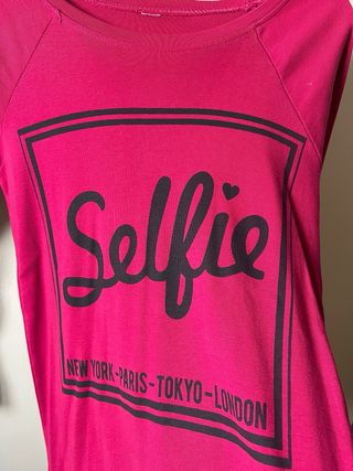 Camiseta/sudadera manga larga rosa oscuro Talla S