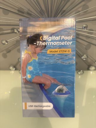 Termómetro Digital para Piscina USB Recargable