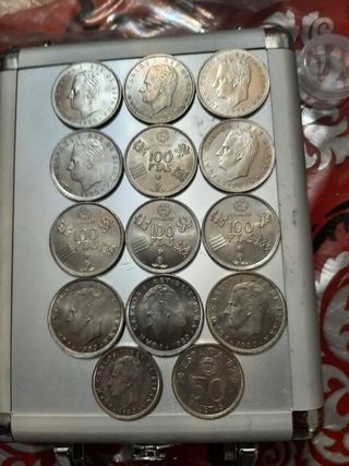 Lote de 15 monedas antiguas españolas