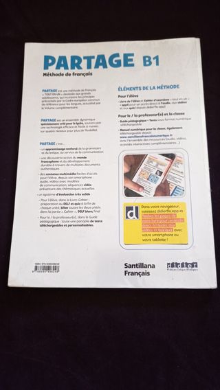 PARTAGE B1 LIVRE+CAHIER