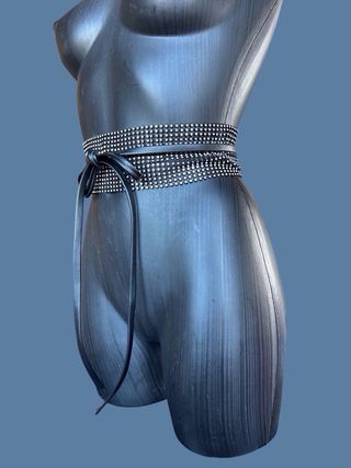 Cintura donna con strass e fiocco