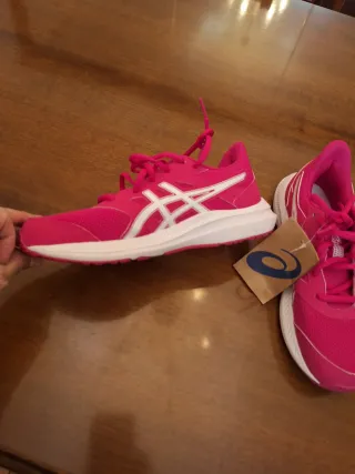 Zapatillas Asics Mujer Rosa y Blanco