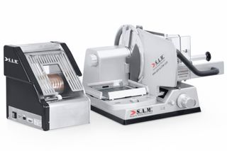 SAM 300 PSH + Máquina de láminas + EMPAQUETADORA