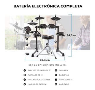 Batería Electrónica Alesis Debut Kit