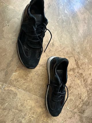 Zapatos Clarks Negros Piel y ante 