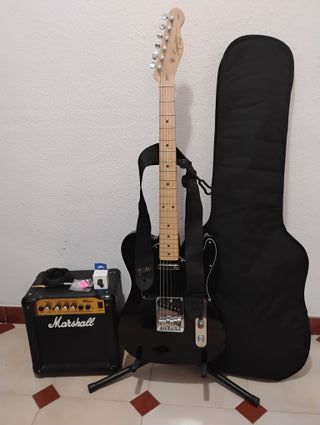 Fender Telecaster Squier Affinity+Marshall+extras