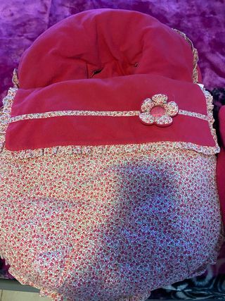 Saco silla paseo bebé floral