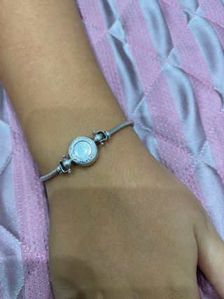 Bracciale vintage in argento con motivo rotondo