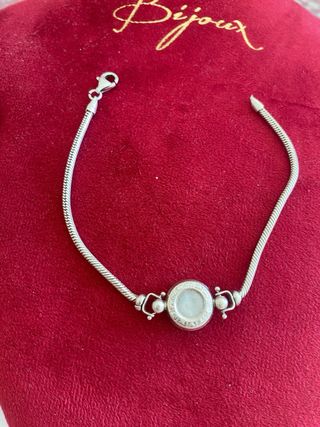 Bracciale vintage in argento con motivo rotondo
