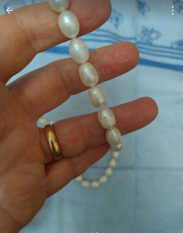 Girocollo perle bianche di fiume