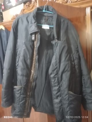 Chaqueta Hombre Talla L (52-54) Negro/Marrón