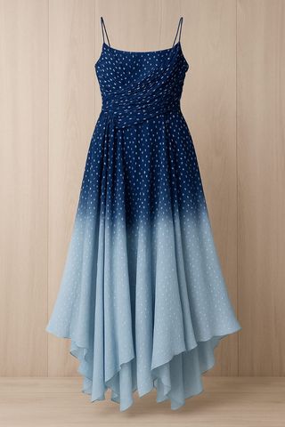 Vestido largo Hannibal Laguna azul degradado
