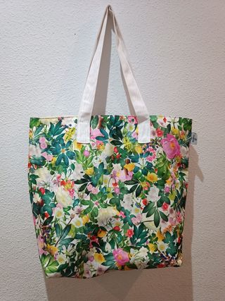 Bolso tote floral gran capacidad