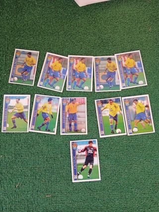 Colección Cartas Fútbol las palmas FC vintage