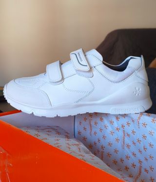 Zapatillas Biomecanics Blancas Velcro Niña/Niño