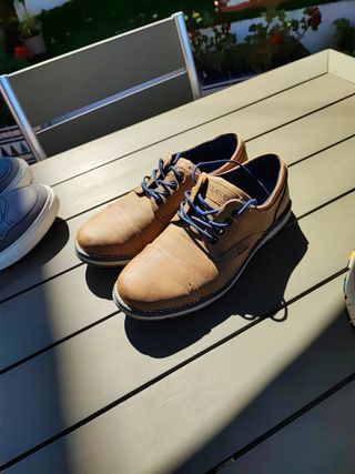 Zapatos Trappeur Hombre Marrones y Azules