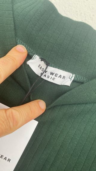 Camiseta Easy Wear verde manga francesa 