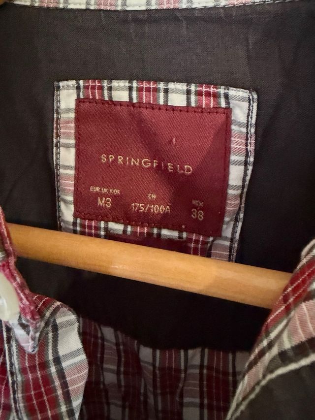 Camisas hombre cuadros y pantalón marrón