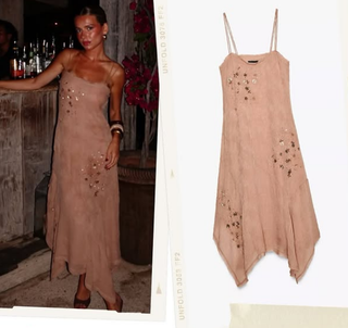 Vestido Zara tirantes lentejuelas