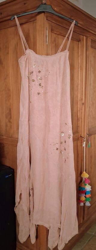 Vestido Zara tirantes lentejuelas