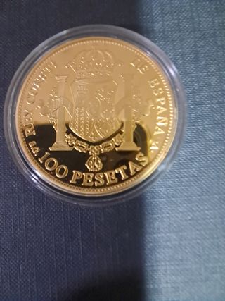 Moneda Alfonso XIII 1897 La G. de Dios de 100 pts 