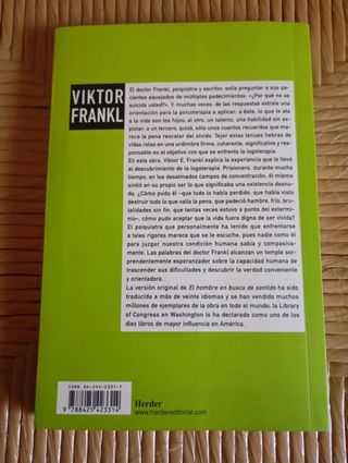 Libro: El hombre en busca de sentido